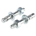 RawlPlug Carbon Steel Wall Plug Zinc Plated 8 mm x 50 mm Through Bolt Anchor 530-539