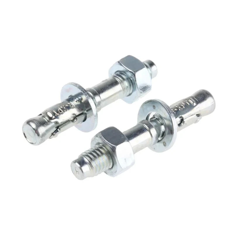 RawlPlug Carbon Steel Wall Plug Zinc Plated 8 mm x 50 mm Through Bolt Anchor 530-539