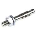RawlPlug Carbon Steel Through Bolt Anchor Wall Plug Zinc Plated 12 mm x 80 mm 530-595