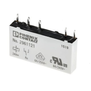 Phoenix Contact PCB Power Relay 24V DC Coil Voltage, 6A Switching Current, SPDT Contact Configuration 2961121