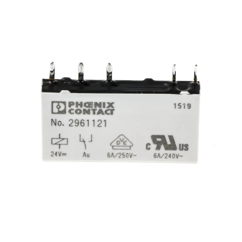 Phoenix Contact PCB Power Relay 24V DC Coil Voltage, 6A Switching Current, SPDT Contact Configuration 2961121