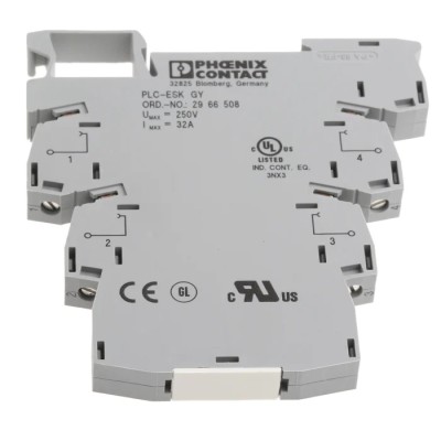 Phoenix Contact DIN Rail Terminal PLC-ESK GY 250V 2966508