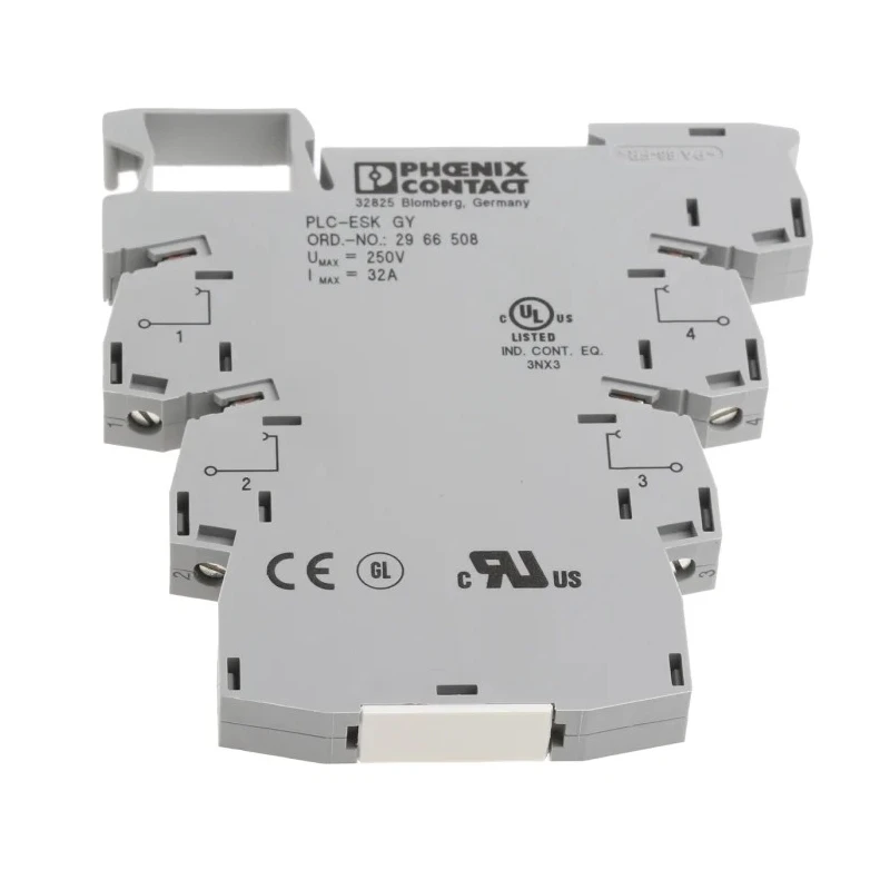 Phoenix Contact DIN Rail Terminal PLC-ESK GY 250V 2966508