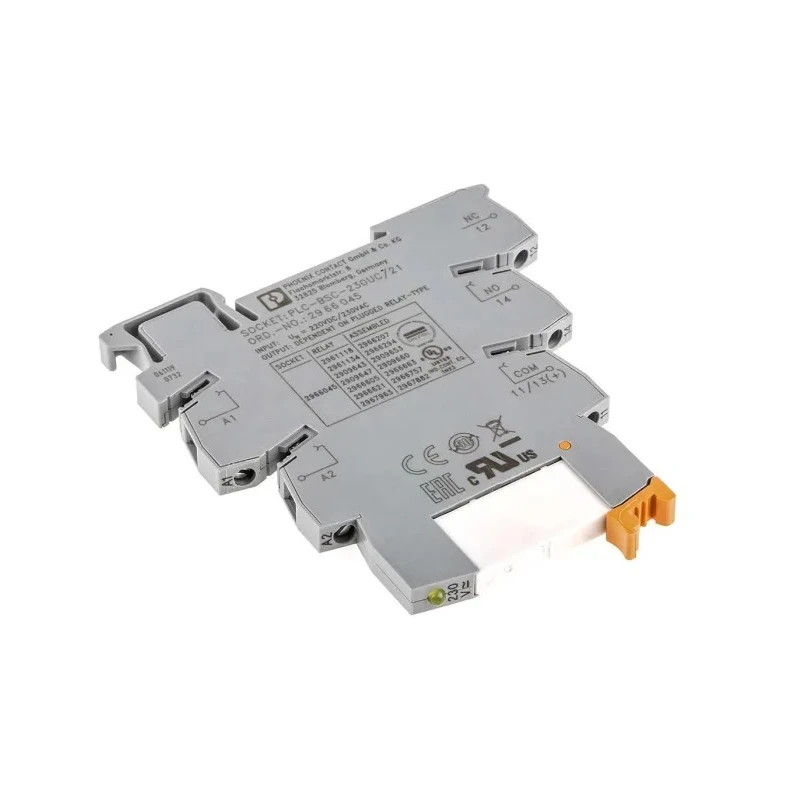 Phoenix Contact Interface Relay Module DIN Rail Mount SPDT 230V ac/dc Coil 3.2mA Current 6A Switching 2966207