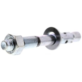 RawlPlug Carbon Steel Through Bolt Anchor Wall Plug Zinc Plated 12 mm Thread Size 100 mm Length 530-602