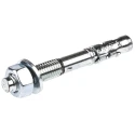 RawlPlug Carbon Steel Through Bolt Anchor Wall Plug Zinc Plated 12 mm Thread Size 100 mm Length 530-602