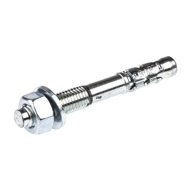 RawlPlug Carbon Steel Through Bolt Anchor Wall Plug Zinc Plated 12 mm Thread Size 100 mm Length 530-602