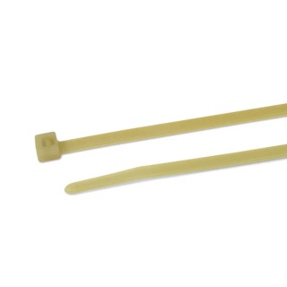 HellermannTyton Cable Tie Inside Serrated Natural Polyamide 4.6 100 mm x 2.5 mm 80N Tensile Strength 114-01879 T18R-PA46-NA