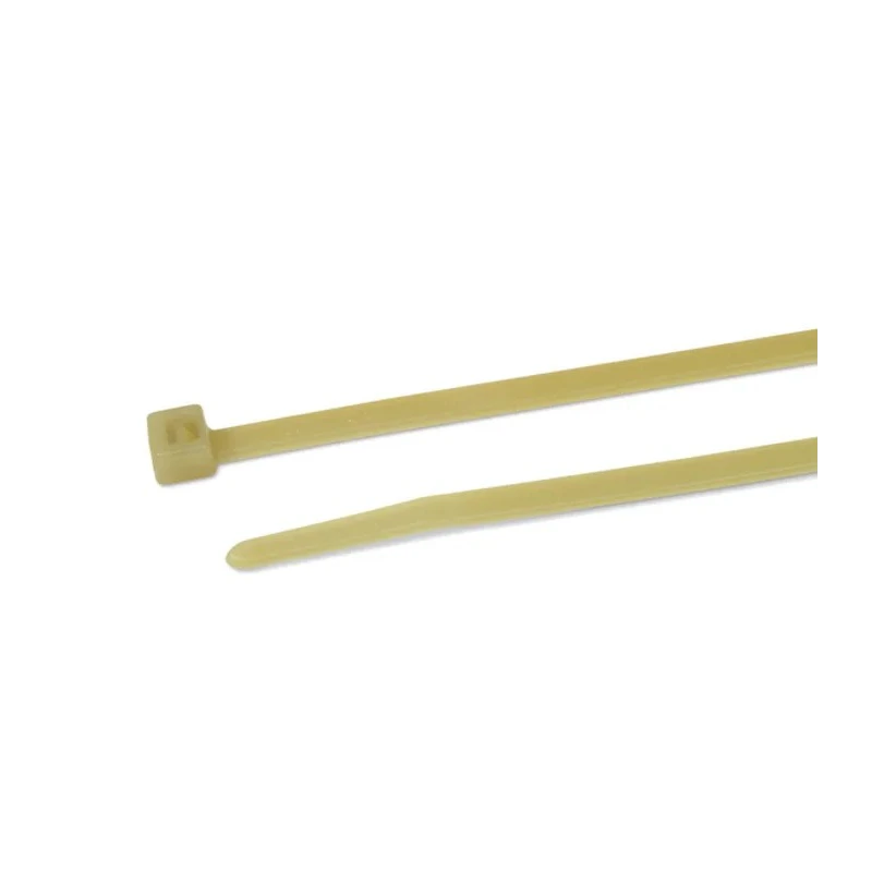 HellermannTyton Cable Tie Inside Serrated Natural Polyamide 4.6 100 mm x 2.5 mm 80N Tensile Strength 114-01879 T18R-PA46-NA