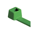 HellermannTyton Inside Serrated Cable Tie, 210 mm Length, 4.7 mm Width, Green Polyamide 66, 355N 116-08015 T80R-PA66-GN