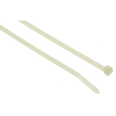 HellermannTyton Inside Serrated Cable Tie, Natural Polyamide 66, 390 mm Length x 4.7 mm Width 111-05459 T80L-PA66HS-NA
