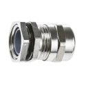 SIB TEC Series Metallic Nickel Plated Brass Cable Gland PG11 Thread, 6 mm Minimum Cable Diameter, 11.5 mm Maximum C5011000R