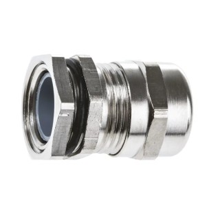 SIB TEC Series Metallic Nickel Plated Brass Cable Gland PG11 Thread, 6 mm Minimum Cable Diameter, 11.5 mm Maximum C5011000R