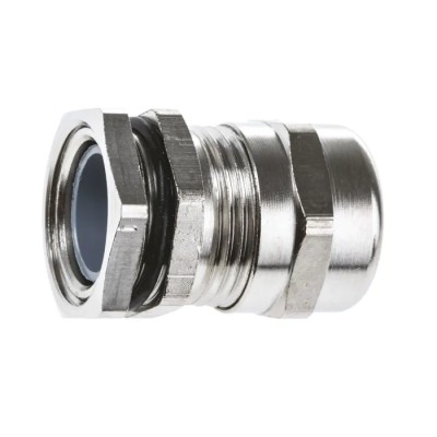 SIB TEC Series Metallic Nickel Plated Brass Cable Gland PG11 Thread, 6 mm Minimum Cable Diameter, 11.5 mm Maximum C5011000R