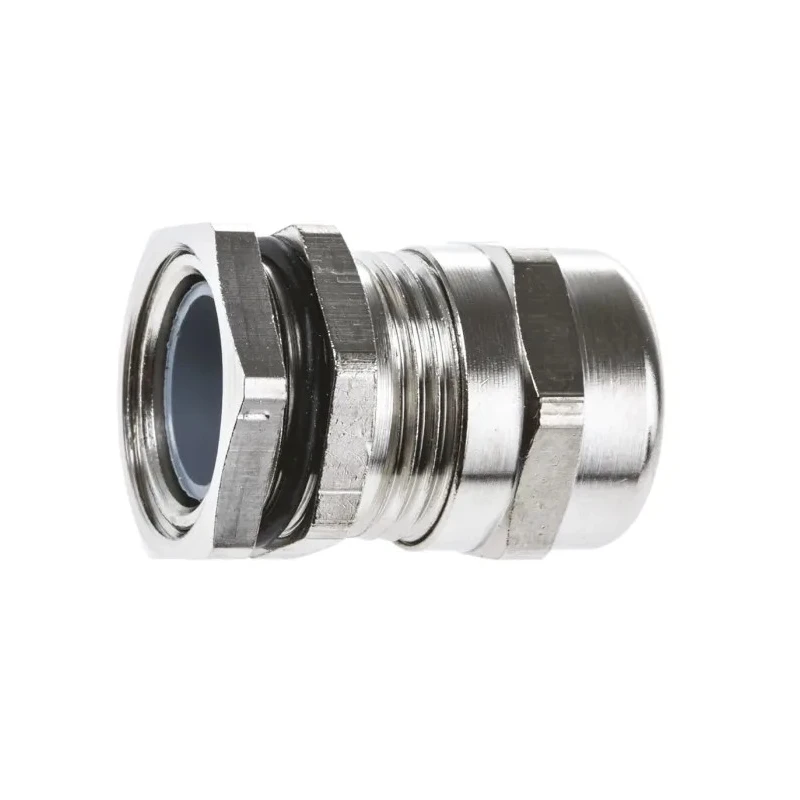 SIB TEC Series Metallic Nickel Plated Brass Cable Gland PG11 Thread, 6 mm Minimum Cable Diameter, 11.5 mm Maximum C5011000R
