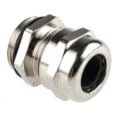 SIB SIB-TEC Series Metallic Nickel Plated Brass Cable Gland M20 Thread 7 mm Min. 13 mm Max. IP68 C5220000R