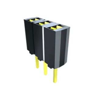 Samtec 9-Contact 1 Row 2.54 mm Pitch Straight Through Hole PCB Socket SSA-109-S-T