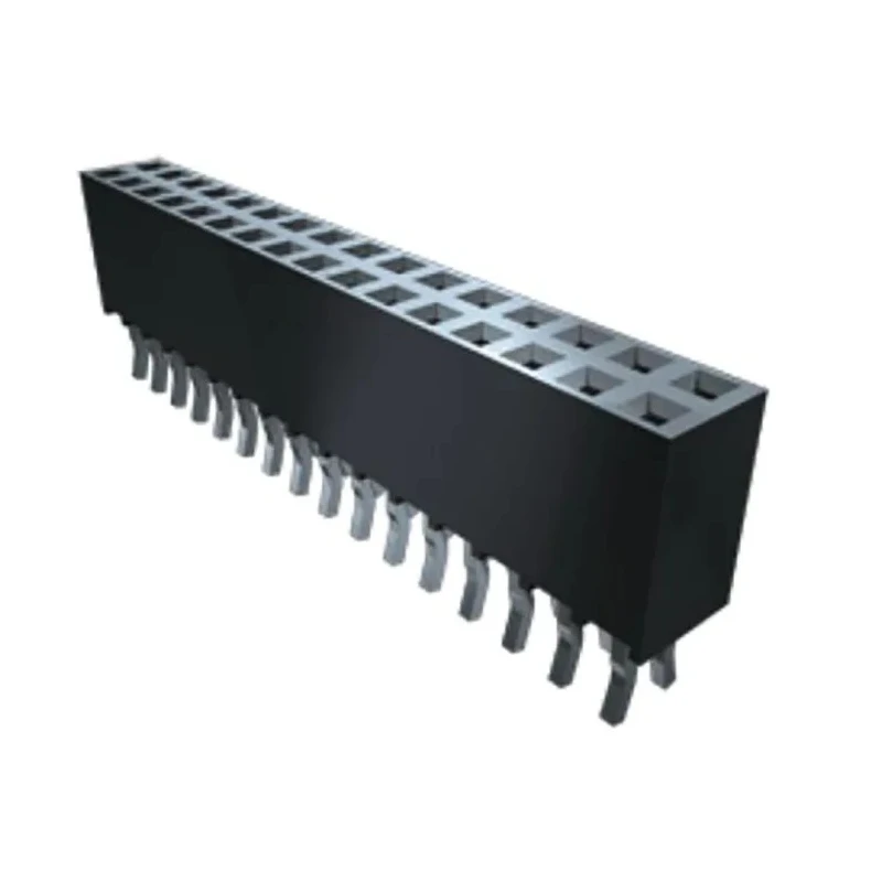 Samtec SSQ Series Straight Through Hole PCB Socket, 8-Contact, 2 Row, 2.54 mm Pitch, 6.3A Current, Liquid SSQ-104-01-T-D