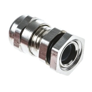 SIB SIB-TEC Series Metallic Nickel Plated Brass Cable Gland M12 Thread, 2.5 mm Min, 6.5 mm Max IP68 C5212000R