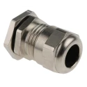SIB SIB-TEC Series Metallic Nickel Plated Brass Cable Gland PG9 Thread, 4 mm Min, 9.5 mm Max, IP68 C5009000R