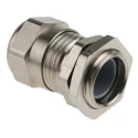SIB SIB-TEC Series Metallic Nickel Plated Brass Cable Gland PG9 Thread, 4 mm Min, 9.5 mm Max, IP68 C5009000R