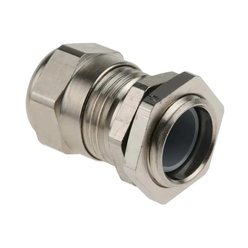 SIB SIB-TEC Series Metallic Nickel Plated Brass Cable Gland PG9 Thread, 4 mm Min, 9.5 mm Max, IP68 C5009000R