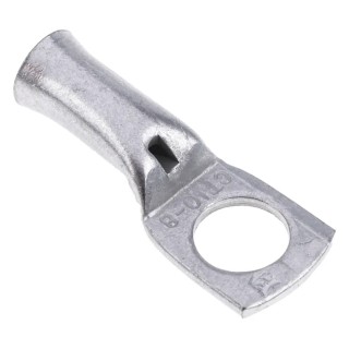 RS PRO Uninsulated Ring Terminal M8 Stud Size 8 AWG Wire Size Grey 531-037