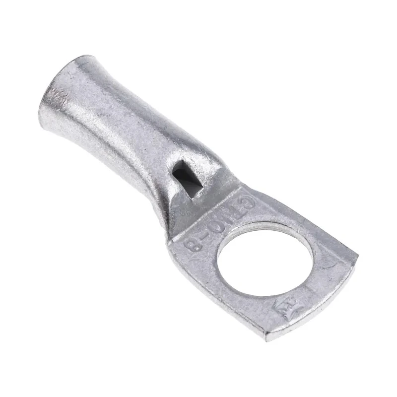 RS PRO Uninsulated Ring Terminal M8 Stud Size 8 AWG Wire Size Grey 531-037