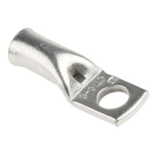 RS PRO Uninsulated Ring Terminal M6 Stud Size 6 AWG Wire Size Grey 531-043