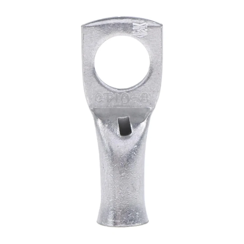 RS PRO Uninsulated Ring Terminal M8 Stud Size 8 AWG Wire Size Grey 531-037