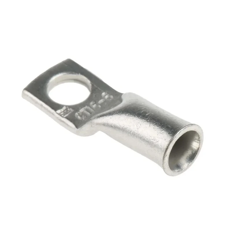 RS PRO Uninsulated Ring Terminal M6 Stud Size 6 AWG Wire Size Grey 531-043