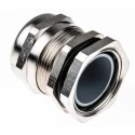 SIB SIB-TEC Series Metallic Nickel Plated Brass Cable Gland, M32 Thread, 11 mm Min., 21 mm Max., IP68 C5232000R