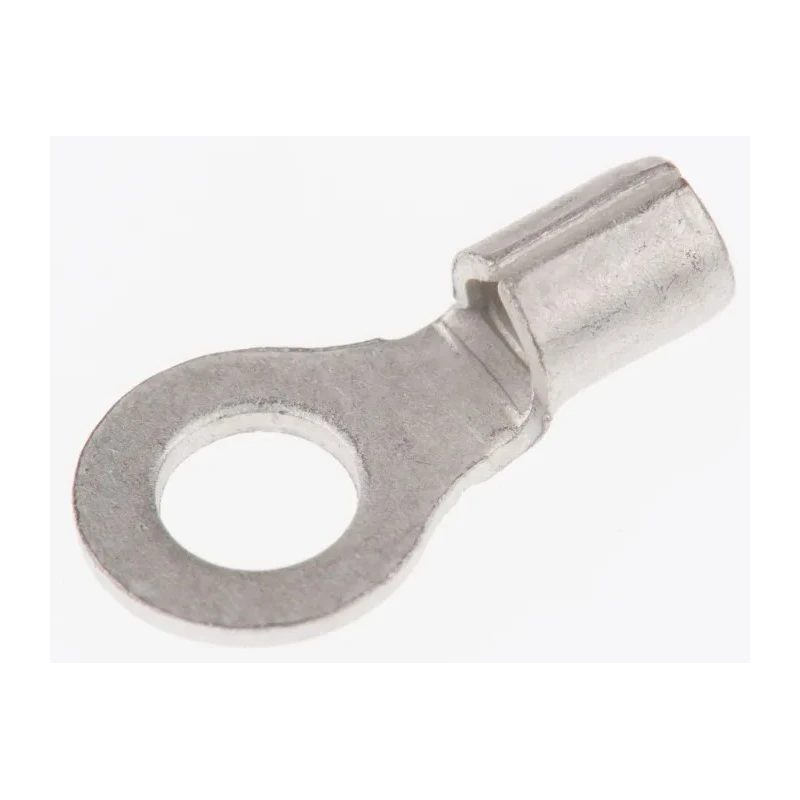 RS PRO Uninsulated Ring Terminal, M4 Stud Size, 16 AWG to 14 AWG Wire, Copper Tin Plated, 21mm Length 208-2622