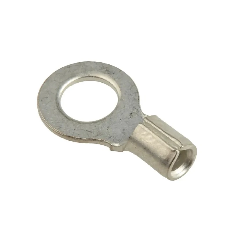 RS PRO Uninsulated Ring Terminal M5 Stud Size 16 AWG to 14 AWG Copper Tin Plated 150°C 208-2616