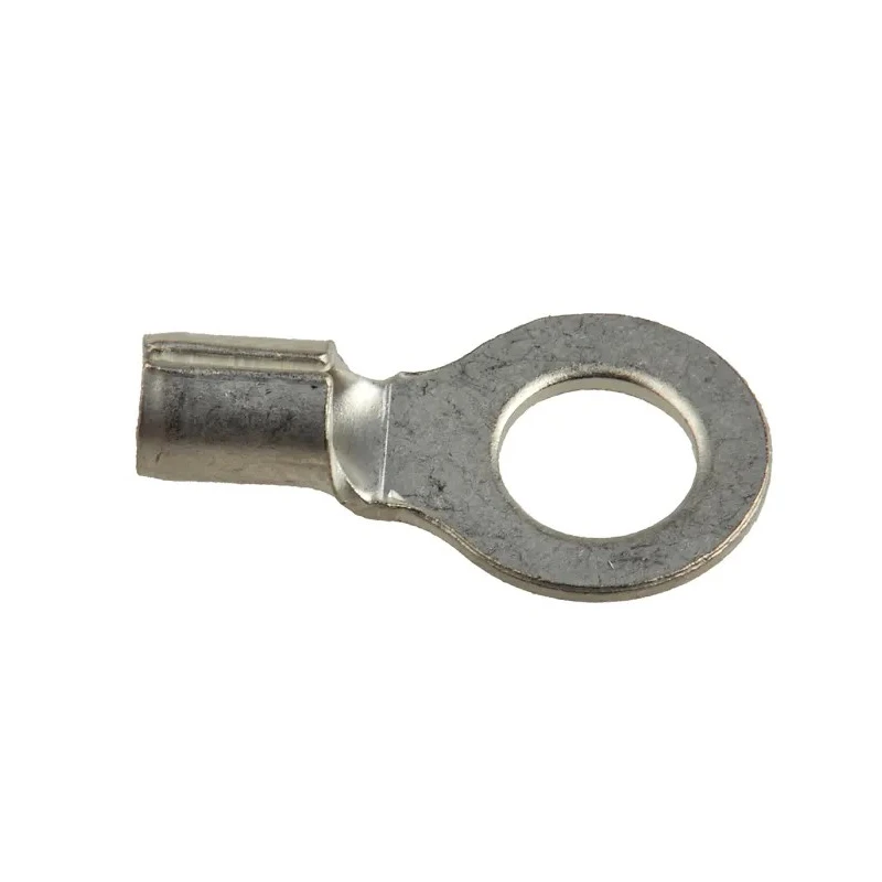 RS PRO Uninsulated Ring Terminal M5 Stud Size 16 AWG to 14 AWG Copper Tin Plated 150°C 208-2616