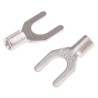 RS PRO Uninsulated Fork Terminal 16 AWG to 14 AWG M5 Stud Size Silver 208-2650