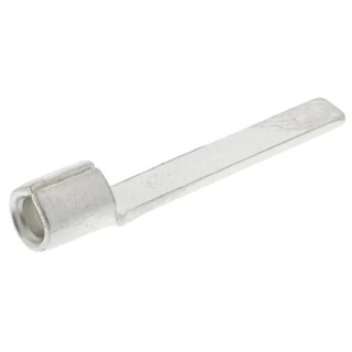 RS PRO Uninsulated Crimp Blade Terminal 18 mm Blade Length, 16 AWG to 14 AWG, Blue 208-2694