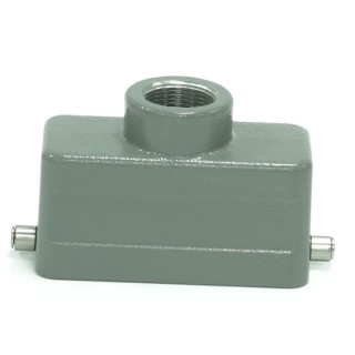 RS PRO Heavy Duty Power Connector Housing 2, Die Cast Aluminium, IP65, Top Mount RS-H16B 208-3935