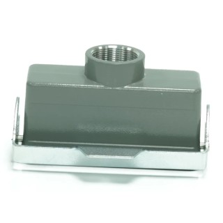 RS PRO Heavy Duty Power Connector Housing Die Cast Aluminium IP65 M32 Thread Size 1 Lever Locking 208-3965