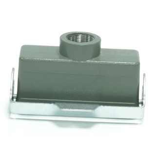 RS PRO Heavy Duty Power Connector Housing Die Cast Aluminium IP65 Cable-to-Cable Housing 1 Lever RS PRO 208-3966