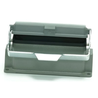 RS PRO Heavy Duty Power Connector Housing Surface Mount Die Cast Aluminium IP65 1 Lever M25 Thread Size 208-4006