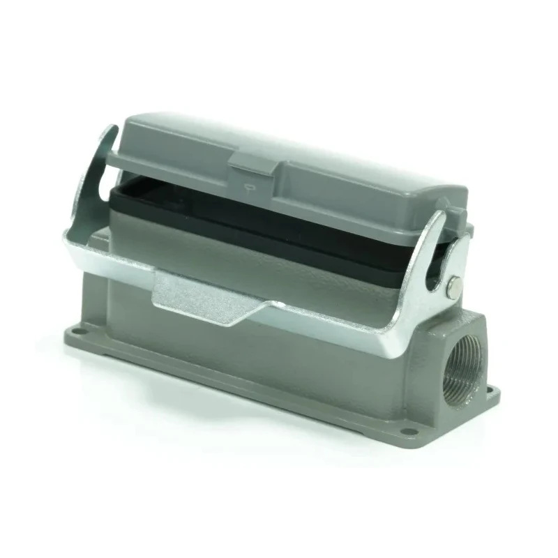 RS PRO Heavy Duty Power Connector Housing Surface Mount Die Cast Aluminium IP65 1 Lever M25 Thread Size 208-4006