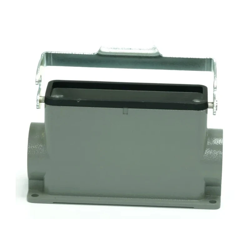 RS PRO Heavy Duty Power Connector Housing Die Cast Aluminium IP65 Surface Mount PG21 Thread 1 Lever 208-4036