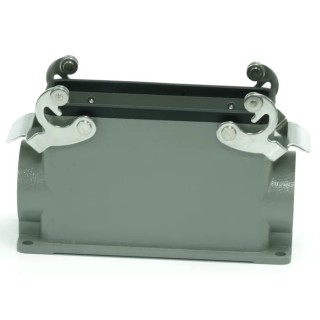 RS PRO Heavy Duty Power Connector Housing Surface Mount Die Cast Aluminium Body IP65 2 Lever M40 Thread 208-4040