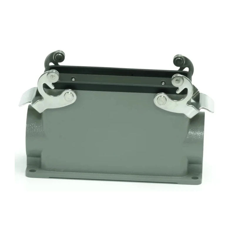RS PRO Heavy Duty Power Connector Housing Surface Mount Die Cast Aluminium Body IP65 2 Lever M40 Thread 208-4040