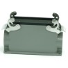 RS PRO Heavy Duty Power Connector Housing Surface Mount Die Cast Aluminium Body IP65 2 Lever M40 Thread 208-4040
