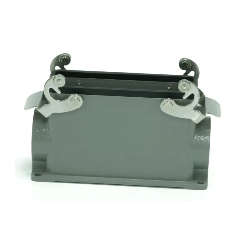 RS PRO Heavy Duty Power Connector Housing Surface Mount Die Cast Aluminium IP65 2 Lever Lock 208-4046