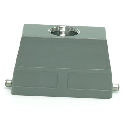 RS PRO Heavy Duty Power Connector Housing, Die Cast Aluminium, IP65, Top Mount, PG29 Thread, 2 Levers 208-4076