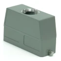 RS PRO Heavy Duty Power Connector Housing, Die Cast Aluminium, IP65, Top Mount, PG29 Thread, 2 Levers 208-4076