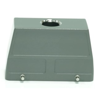 RS PRO Heavy Duty Power Connector Housing Die Cast Aluminium Body IP65 Top Mount with 4 Levers PG21 Thread Size 208-4084
